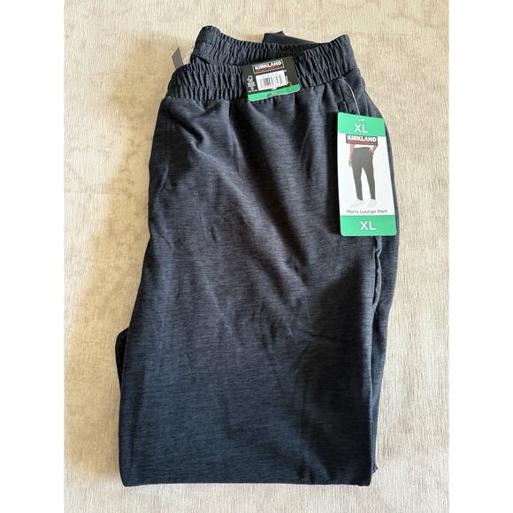 NEW Kirkland Signature Men's XL Lounge Pant Moisture-Wicking Black - Picture 1 of 3